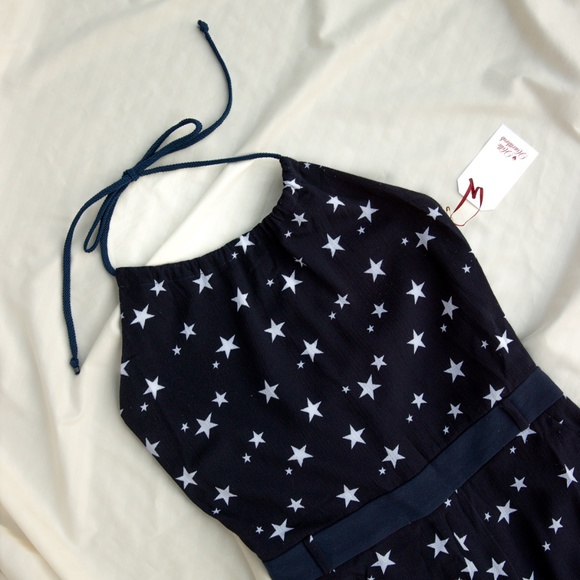 Star patterned Tie Neck jumpsuit - Picture 6 of 6